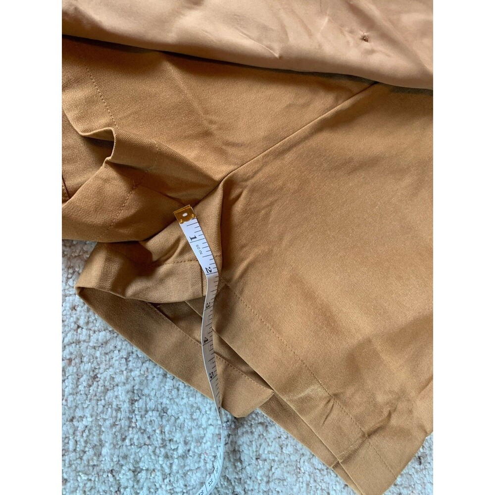 Lulus Camel Brown Office Siren Academia Double Button Preppy Skort Skirt XL New - Picture 9 of 10